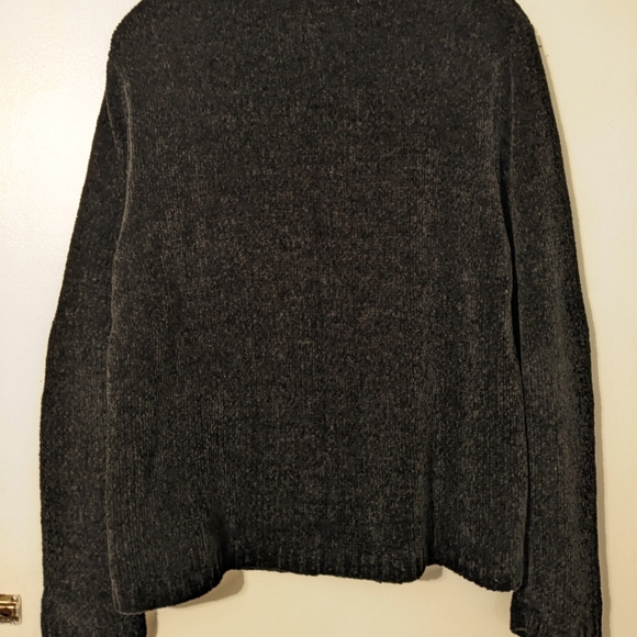 Croft&Barrow Sweater Black and Grey - Picture 2 of 4